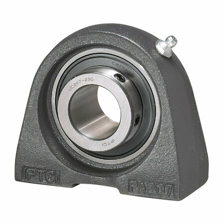 IPTCI Tapped Base Pillow Block Ball Bearing Mounted Unit, High Temperature, 1.5 in Bore, Set Screw Locking HUCPA208-24